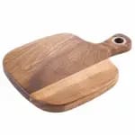 Tablecraft 79 Wood Bread Serving Board 13-1/2" x 7-1/2" x 3/4" — view 3