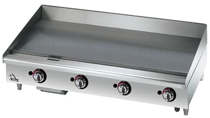 Star 648MF Star-Max® Series Gas Countertop Griddle 48 Inch Wide Manual Control Rectangle Polished Steel 1 Inch Thick Plate Medium-Duty — Propane, 113200 BTU — view 1