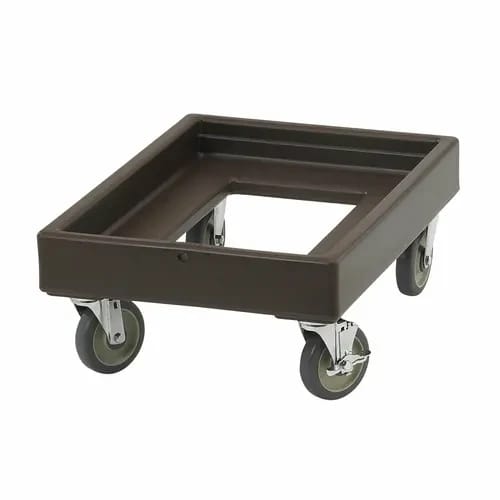 Cambro Camdolly CD100131 Open Frame Dark Brown Food Carrier Dolly — view 2