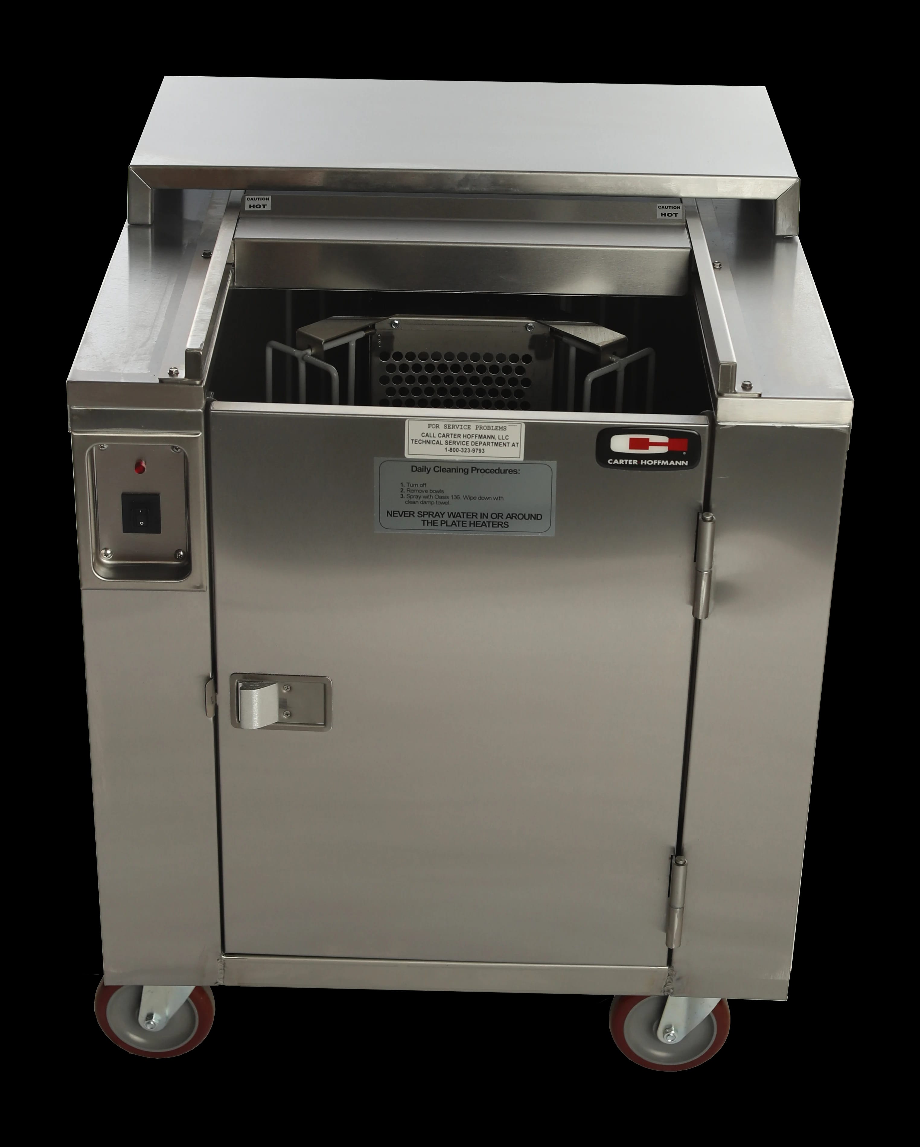 Carter-Hoffmann® CD27 Plate Dispenser Heated 4 Silos 160 Plate Capacity 9 Inch Max Plate Size — view 3