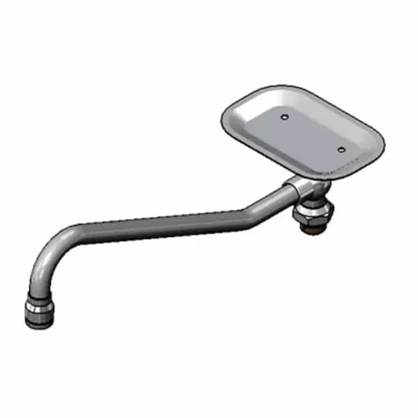T&S 162X 12-1/16" Spout Nozzle with Soap Dish — view 1