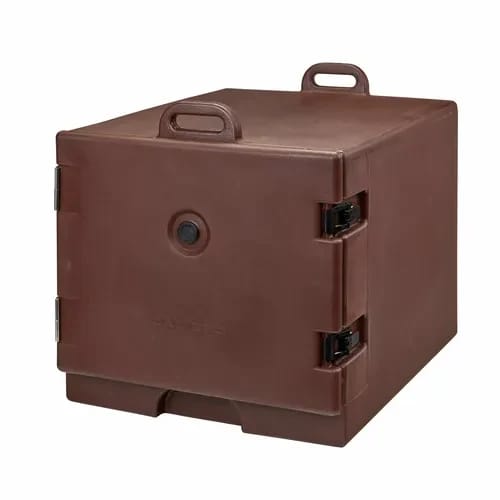 Cambro Camcarrier 1826MTC131 Insulated Dark Brown Front Loader Food Carrier — view 1