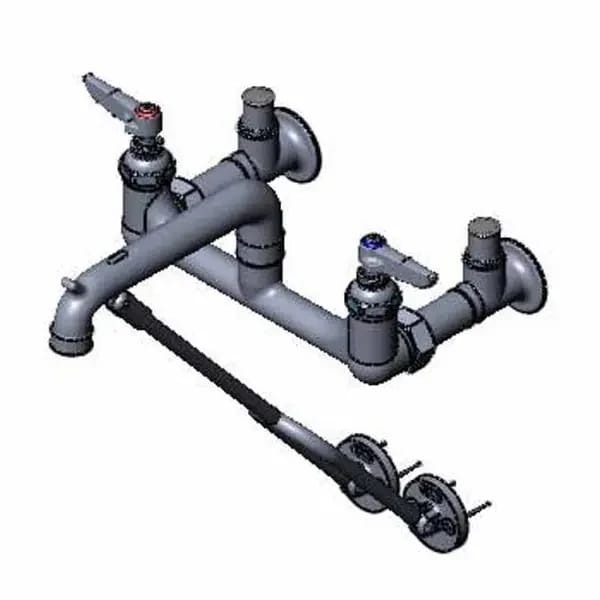 T&S B-0651-RGH 8" Wall Mount Service Sink Faucet — view 2