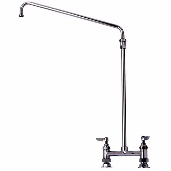 T&S B-0281 8" Deck Mount Elevated Big-Flo Faucet with 12" Swing Spout Nozzle — view 1