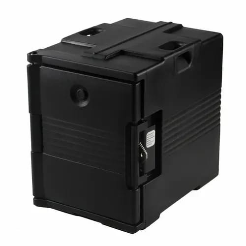 Cambro Ultra Pan Carrier UPC400SP110 Insulated Black Front Loader Food Carrier — view 1