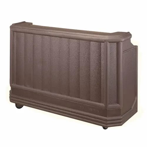 Cambro Cambar BAR730194 Granite Sand Portable Bar 7-Bottle Speed Rail Portable Bar 72-3/4"W X 26"D X 48"H — view 2
