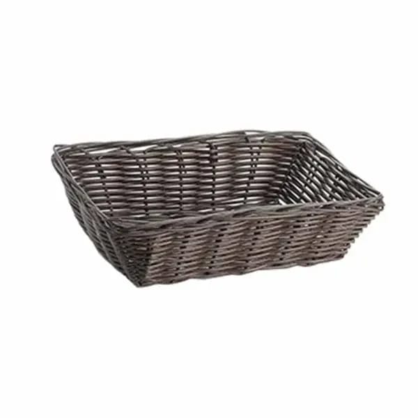 Tablecraft 1472 Brown Rectangular Woven Basket 9" x 6" x 2-1/2 | Case of 12 — view 2