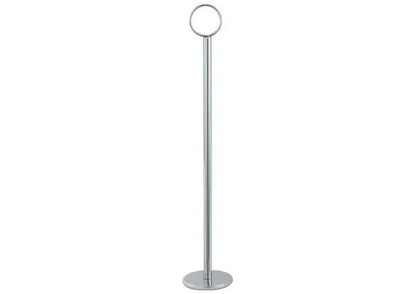 Winco TBH-8 Chrome 8" Table Number / Card / Menu Holder — view 1