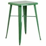 Flash Furniture CH-31330-YL-GG Square Bar Height Galvanized Steel Yellow Table — view 6