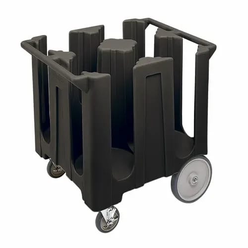 Cambro DC1225110 Polyethylene 4 Black Dish Caddy With 4 Dividers — view 1