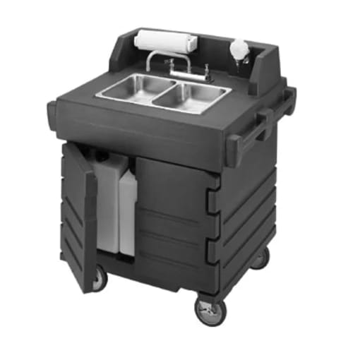 Cambro Camkiosk KSC402426 Granite Gray Hand Sink Cart — view 2