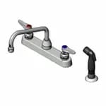 T&S B-1173 8" Deck Mount Workboard Faucet with swing Gooseneck — view 5