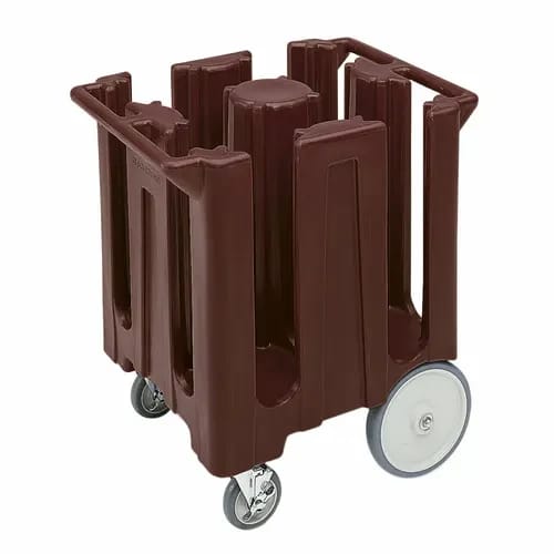 Cambro DC825131 Polyethylene 4 Dark Brown Dish Caddy With 4 Dividers — view 1