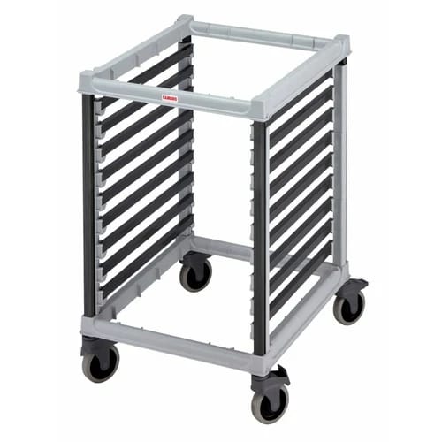 Cambro Camshelving UGNPR21H18480 8-Full Size Speckled Gray Food Pan Trolly 32-1/8"W X 25-3/8"L X 40"H — view 2