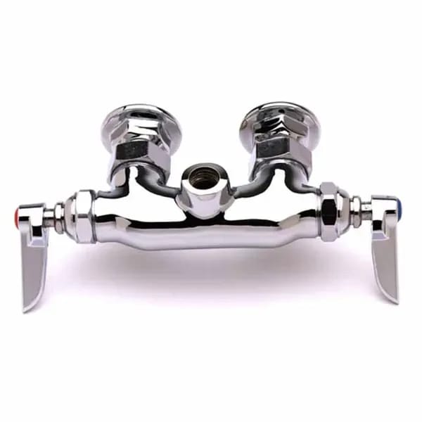 T&S B-0346-LN 3" Wall Mount Double Pantry Faucet — view 1