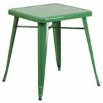 Flash Furniture CH-31330-29-WH-GG 23-3/4" Square Dining Height Galvanized Steel White Table — view 6