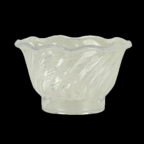 Thunder Group PLDs005C Clear Plastic Tulip Dish | Case of 12 — view 1
