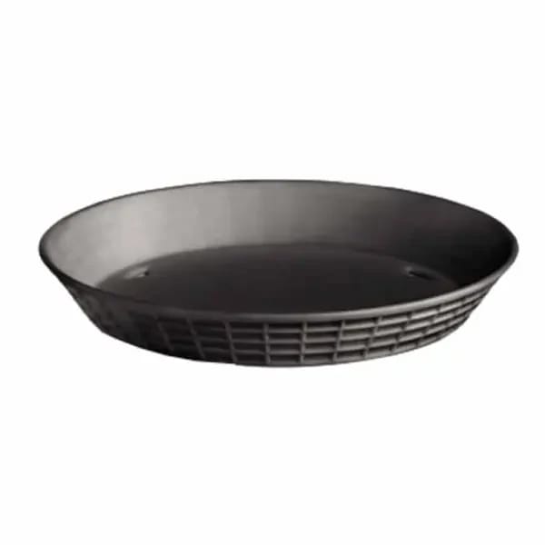 Tablecraft 13759BK Black Round Platter Basket 9" x 1-1/4" | Case of 12 — view 1