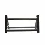 Tablecraft RMG1ACA Frostone Acacia Wood 2-Tier Riser Frame 15" x 8" x 11-1/2" — view 4