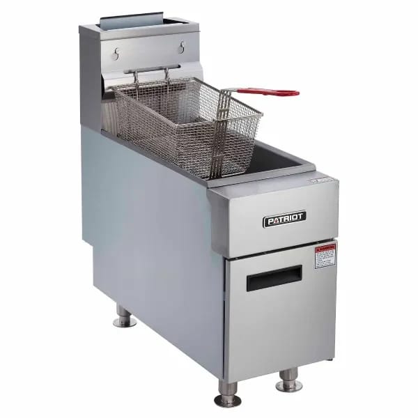 Patriot PT-CTF-2LP Liquid Propane 25 lb. Countertop Fryer 44,000 BTU 11-1/8"W — view 1