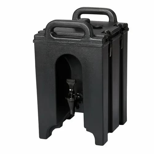 Cambro Camtainer 100LCD110 1-1/2 Gallon Insulated Black Beverage Dispenser — view 2