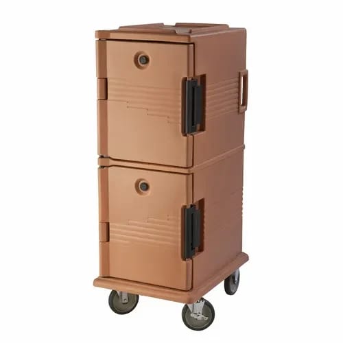 Cambro Ultra Cam Cart UPC800157 Insulated Coffee Beige Front Loader Food Carrier — view 2