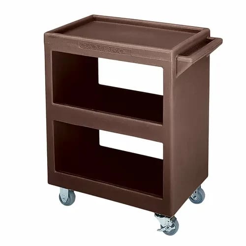 Cambro BC225131 3-Shelf 350 Lb. Capacity Dark Brown Utility Bus Cart — view 1