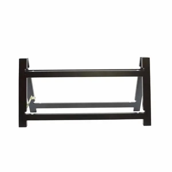Tablecraft RMG2BK Frostone Black Wood 2-Tier Riser Frame 23" x 8" x 11-1/2" — view 1