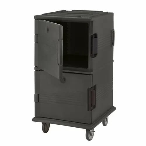 Cambro Ultra Cam Cart UPC1600110 Insulated Black Front Loader Food Carrier — view 1