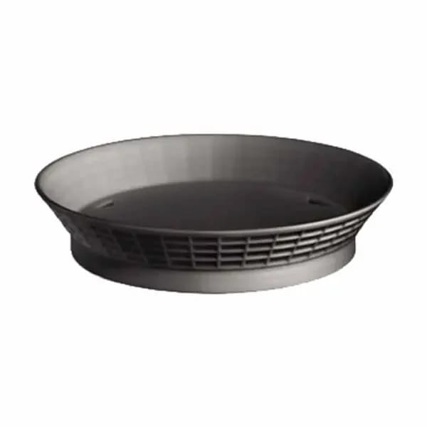 Tablecraft 15759BK Black Round Platter Basket 9" x 1-3/4" | Case of 12 — view 1