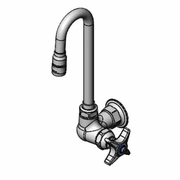 T&S B-0210-132X-WS Single Hole Wall Mount Pantry Faucet — view 1