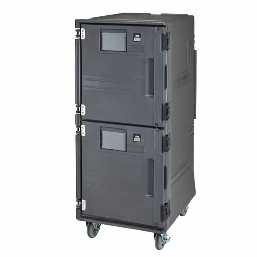 Cambro Pro Cart Ultra PCUHH615 Electric Charcoal Gray Hot Front Loader Food Carrier — view 2