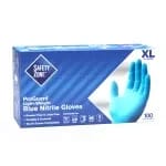 Impact GNPR-LG-1A Large Powder Free Blue Nitrile Disposable Gloves | Box of 100 — view 5