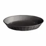 Tablecraft 157512BK Black Round Platter Basket 12" x 2-1/4" | Case of 12 — view 5