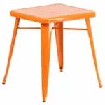 Flash Furniture CH-31330-29-BL-GG 23-3/4" Square Dining Height Galvanized Steel Blue Table — view 6