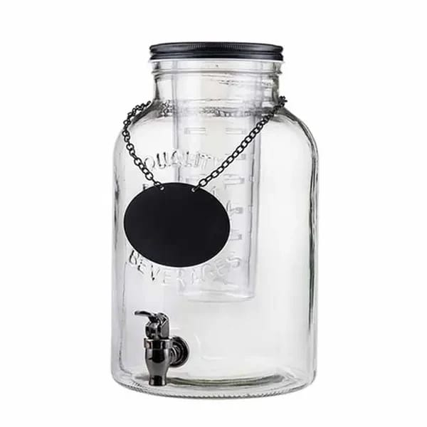 Tablecraft 10090 2-Gallon Cold Beverage Dispenser with Infuser and Ice Core — view 1
