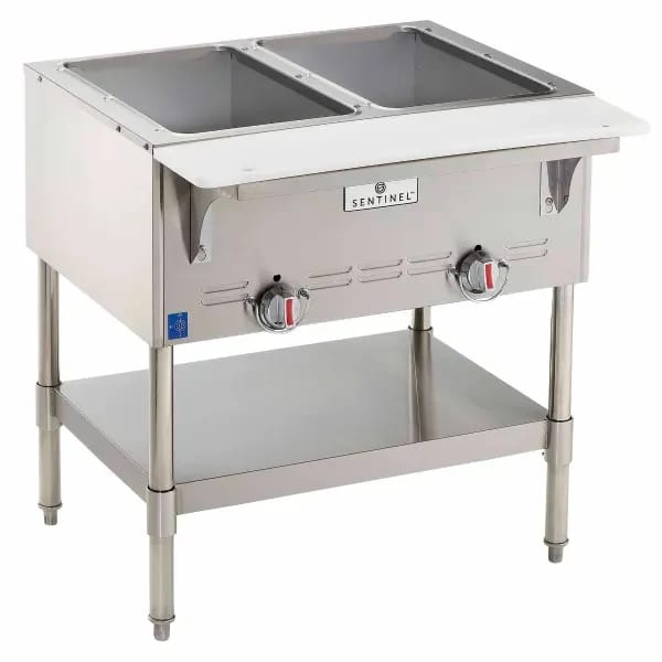 Sentinel SN-GBM-2NG 2-Well Natural Gas Hot Food Steam Table 30-1/2"W — view 2
