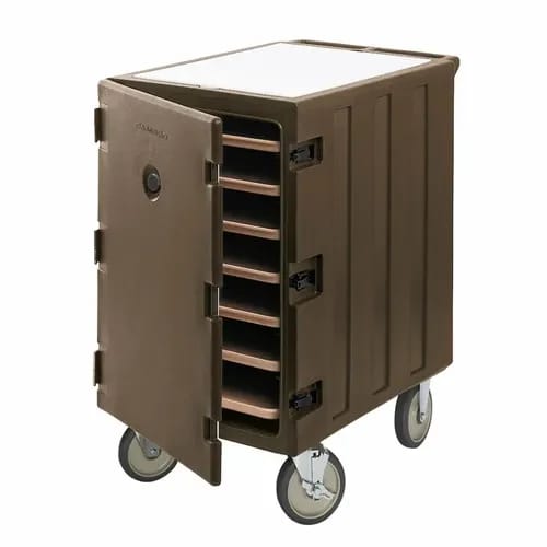 Cambro Camcart 1826LTC3131 Insulated Dark Brown Front Loader Food Carrier — view 1