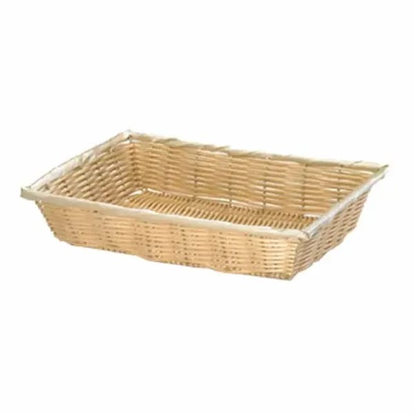Tablecraft 1187W Natural Rectangular Woven Basket 10-1/4" x 7-1/2" x 2-3/4 | Case of 12 — view 1