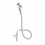 T&S B-1151 4" Deck Mount Workboard Faucet with 8" Swing Spout Nozzle and Spray Hose — view 4