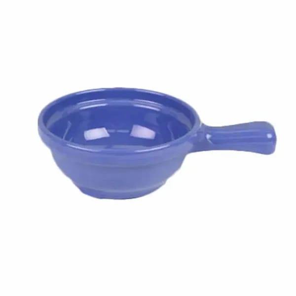 Thunder Group CR305BU Purple 10 oz. Melamine Soup Bowl with Handle | Case of 12 — view 1
