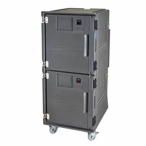 Cambro Pro Cart Ultra PCUHCSP615 Charcoal Gray Hot/Cold Cart — view 2