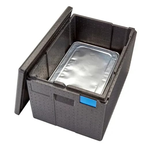 Cambro Gobox EPP180XLTSW110 Black Top Loader 8" Deep — view 1