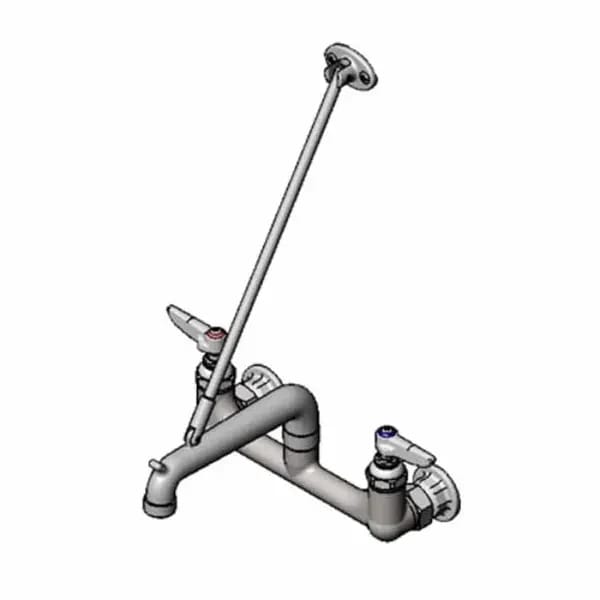 T&S B-0660-POL 8" Wall Mount Service Sink Faucet — view 1
