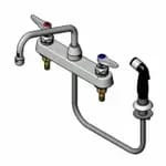 T&S B-1157-12 8" Wall Mount Workboard Faucet with 12" Swing Spout Nozzle — view 6