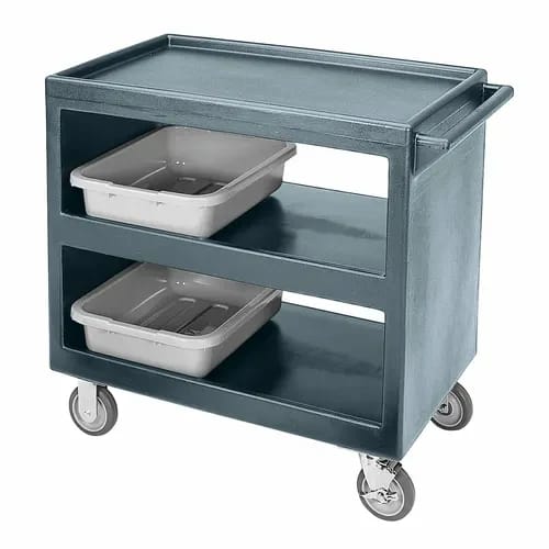 Cambro BC235191 3-Shelf 500 Lb. Capacity Granite Gray Utility Bus Cart — view 1