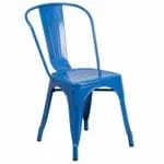 Flash Furniture CH-31230-BK-GG Black Galvanized Steel Chair — view 3