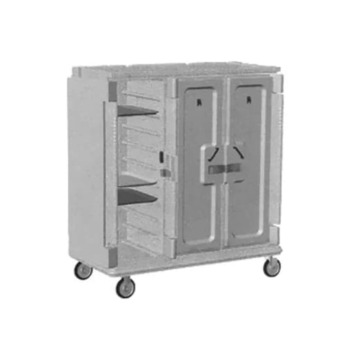Cambro MDC1418T30615 Charcoal Gray Meal Delivery Cart — view 2