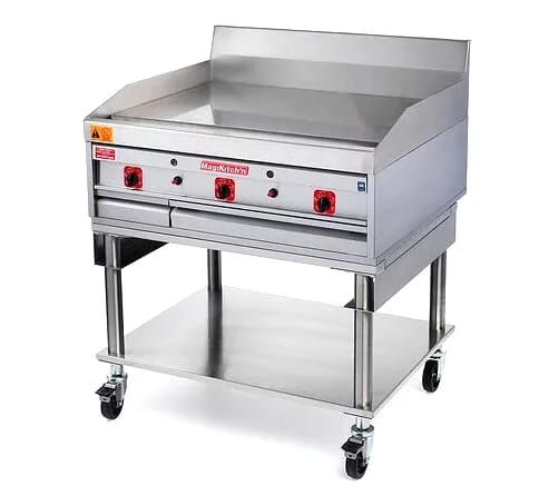 MagiKitch’n MKE-60-ST MKE Series Electric Countertop Griddle 60 Inch Wide Solid State Thermostat Control Rectangle Polished Steel 1 Inch Thick Plate Heavy-Duty — 240V, 3PH — view 1