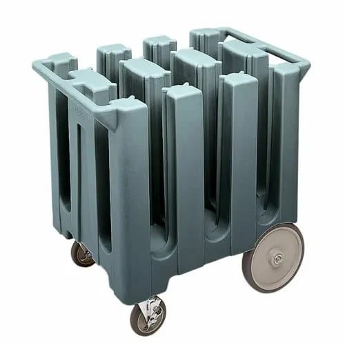 Cambro DC575191 Polyethylene 6 Granite Gray Dish Caddy With 6 Dividers — view 1